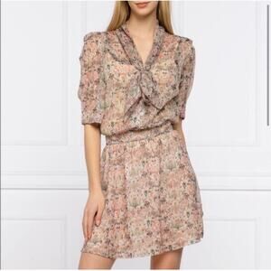 ZADIG & VOLTAIRE Rewel Mousseline Floral Beaded Dress